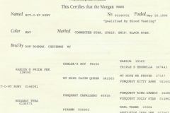 Ruby's pedigree